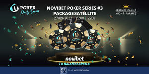 Αύριο ο προκριματικός για το Novibet Poker Series #3 στο Mont Parnes!